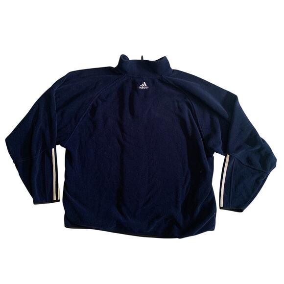 Adidas Men's Size 2XL New York Yankees 1/4 Zip Baseball Fleece Pullover Sweater - Picture 4 of 16